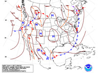 Final Day 7 Fronts and Pressures for the CONUS