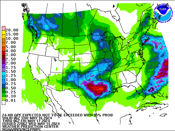 24-Hour 95th
                     Percentile QPF valid 06Z May 17, 2024