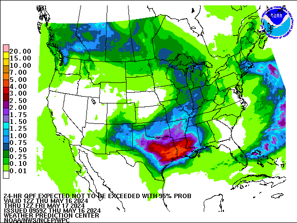 24-Hour 95th
                     Percentile QPF valid 12Z May 17, 2024