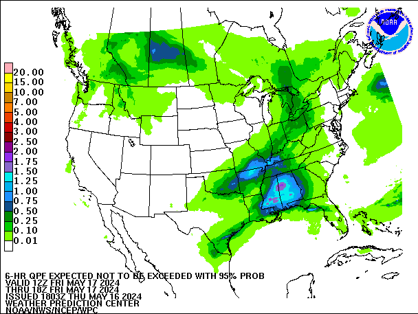 6-Hour 95th
                     Percentile QPF valid 18Z May 17, 2024