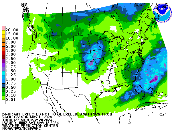 24-Hour 95th
                     Percentile QPF valid 12Z May 20, 2024