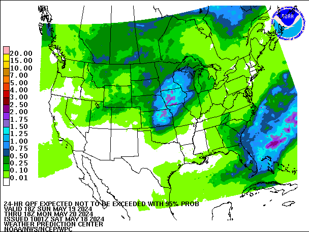 24-Hour 95th
                     Percentile QPF valid 18Z May 20, 2024