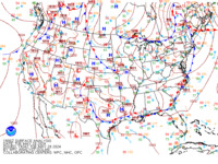 Latest United States (CONUS) surface analysis with observations