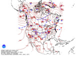 Latest North American surface analysis without observations