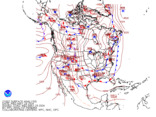 Latest North American surface analysis without observations