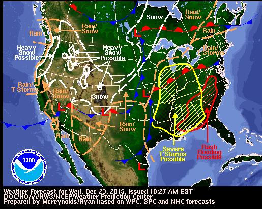 Forecast Map 12/23/15