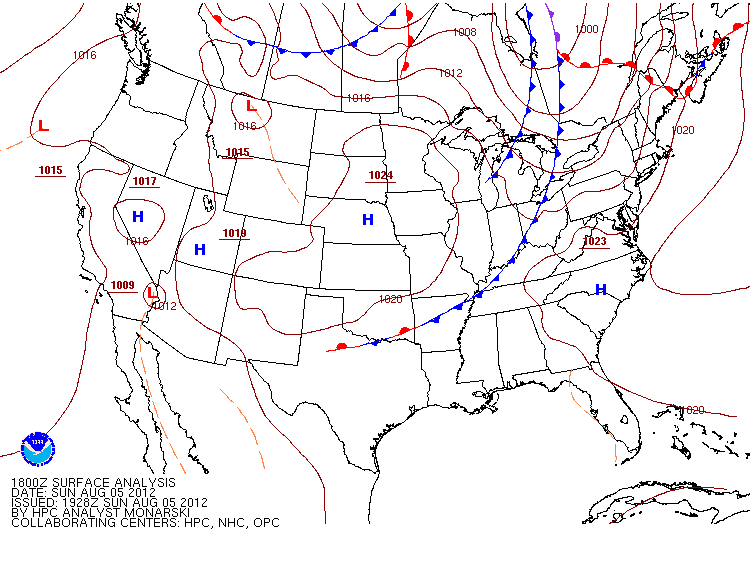 Archived Surface Analysis