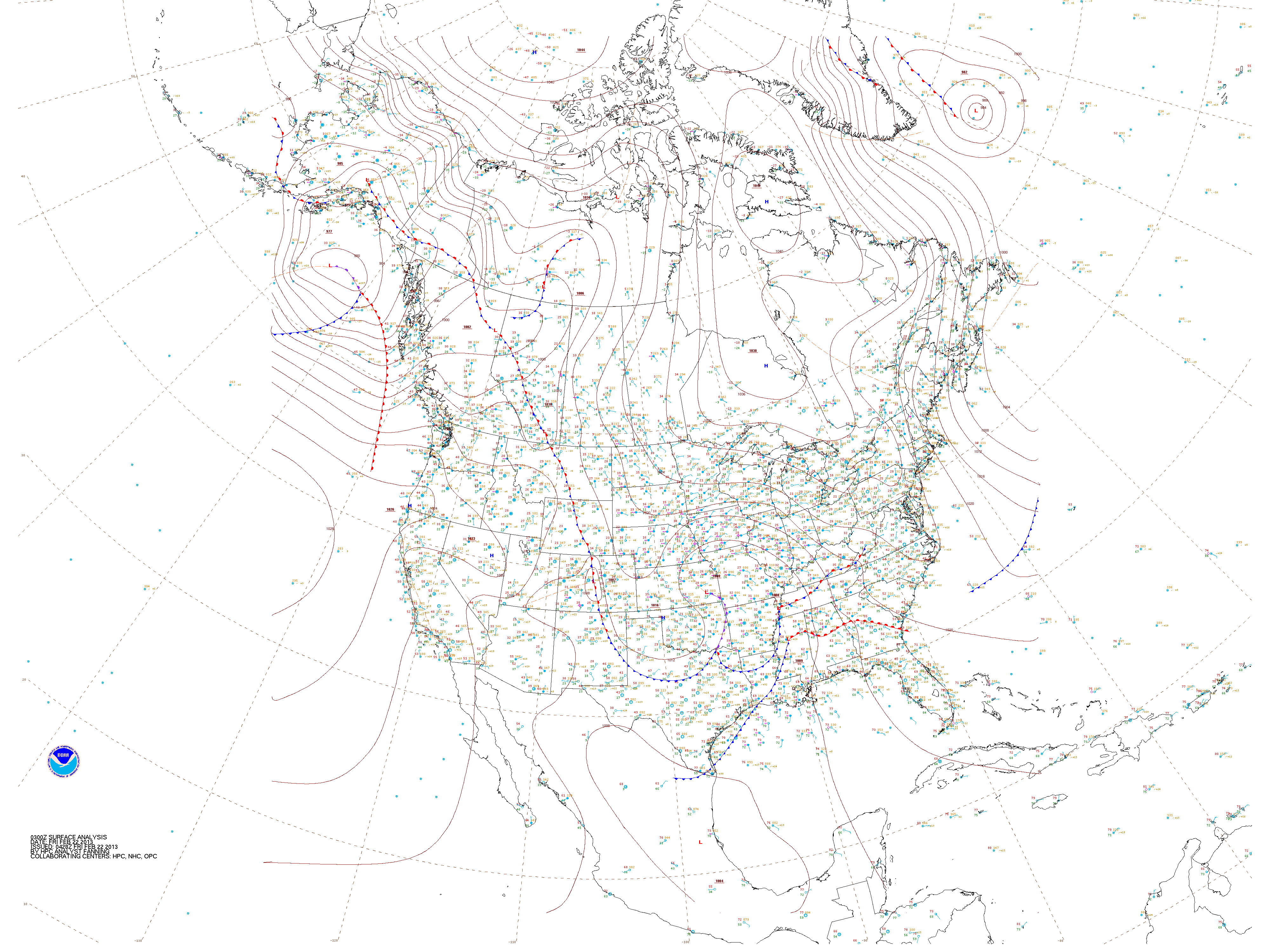 Archived Surface Analysis