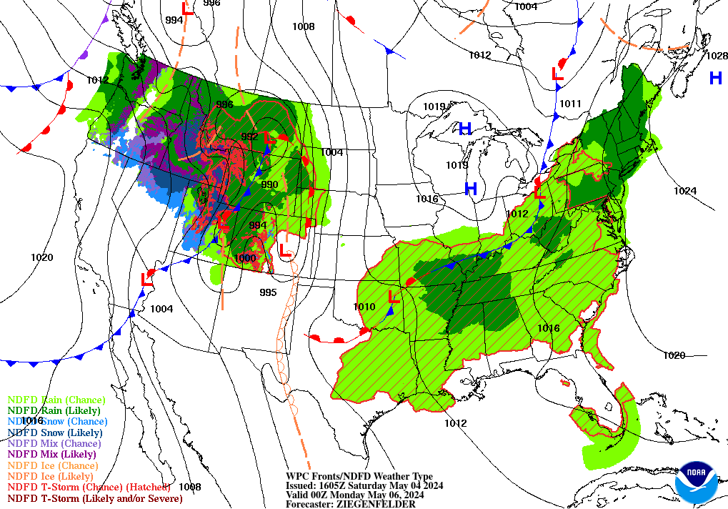 WPC's 48-Hour Surface Weather Forecast