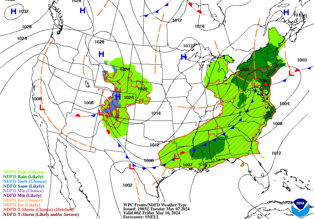 30-36 hr Forecast WX Map 