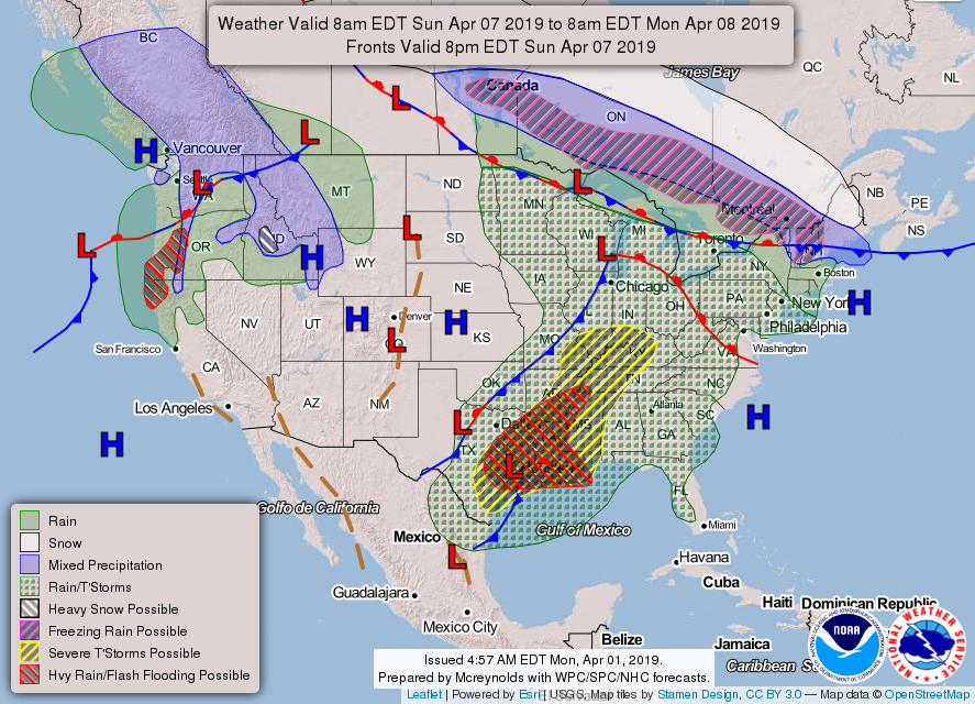 Noaa National Forecast Chart