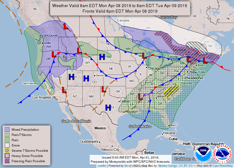 Noaa National Forecast Chart