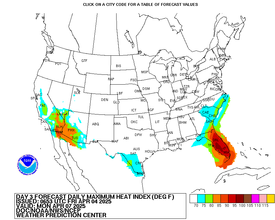 Nws Heat Index Chart