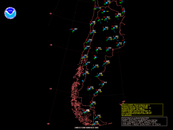 Argentina 12Z Surface Analysis