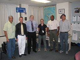 Former NCEP Director Ronald McPherson 
       visits the WPC International Desk on the 20th Anniversary of the founding of the desk.