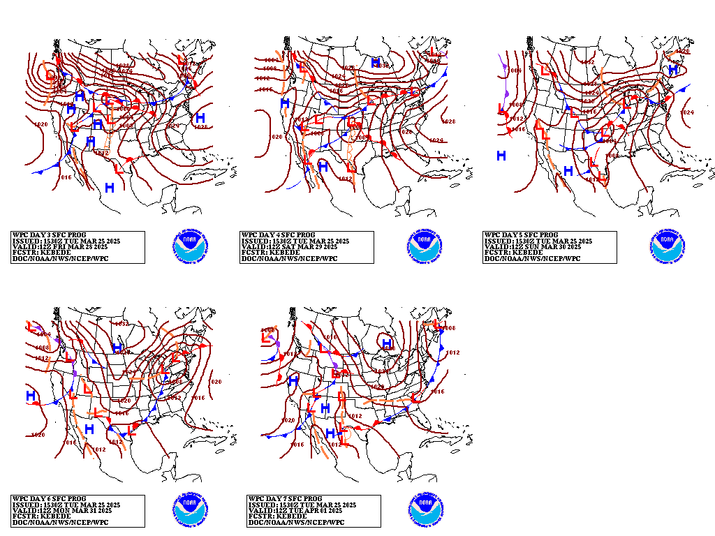 3 to 7-day outlooks