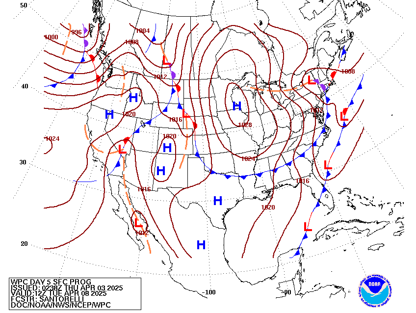 Day 5 Fronts and Pressures