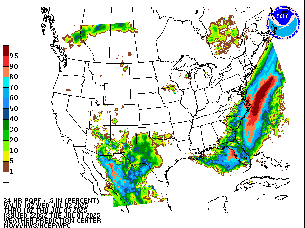 24-Hour PQPF valid 18Z July 3, 2025