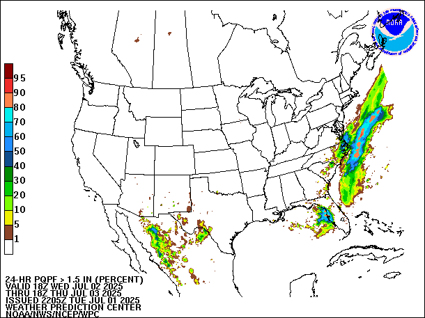 24-Hour PQPF valid 18Z July 3, 2025