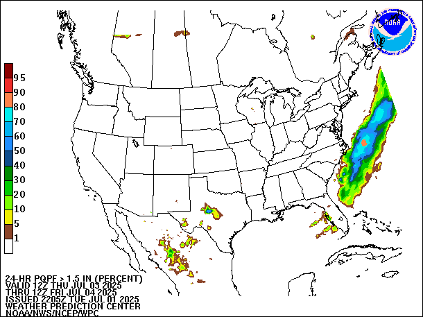 24-Hour PQPF valid 12Z July 4, 2025