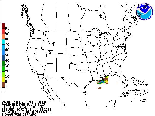 24-Hour PQPF valid 06Z July 18, 2025