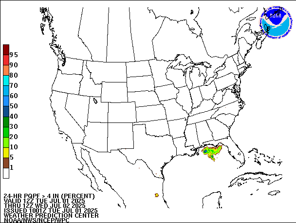 24-Hour PQPF valid 12Z July 2, 2025