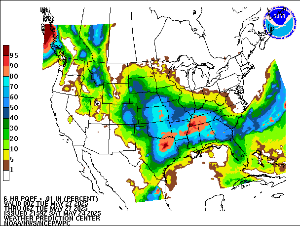 6-Hour PQPF valid 06Z May 27, 2025