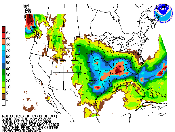 6-Hour PQPF valid 12Z May 27, 2025