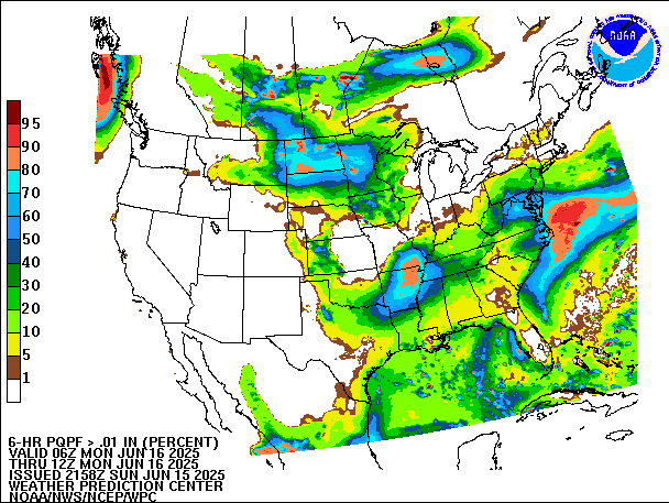 6-Hour PQPF valid 12Z June 16, 2025