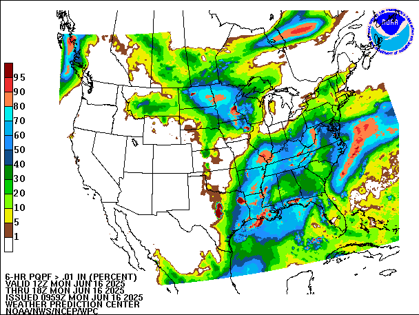 6-Hour PQPF valid 18Z June 16, 2025