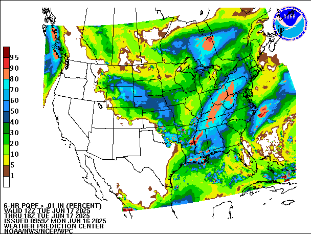 6-Hour PQPF valid 18Z June 17, 2025