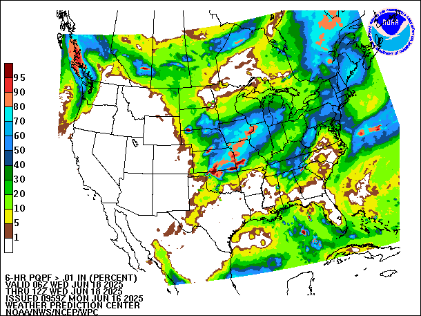 6-Hour PQPF valid 12Z June 18, 2025