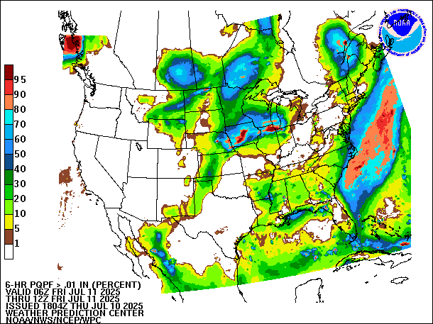 6-Hour PQPF valid 12Z July 11, 2025