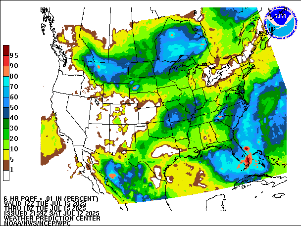 6-Hour PQPF valid 18Z July 15, 2025