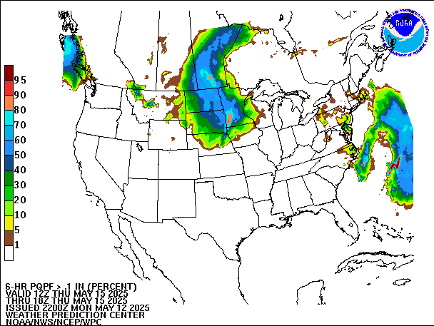 6-Hour PQPF valid 18Z May 15, 2025
