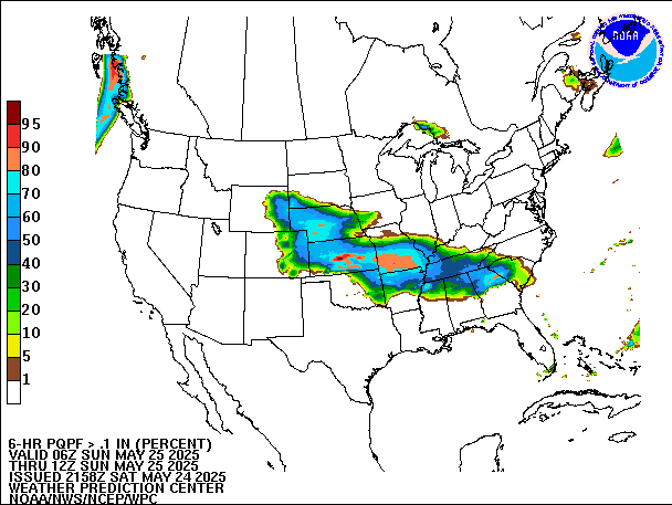6-Hour PQPF valid 12Z May 25, 2025