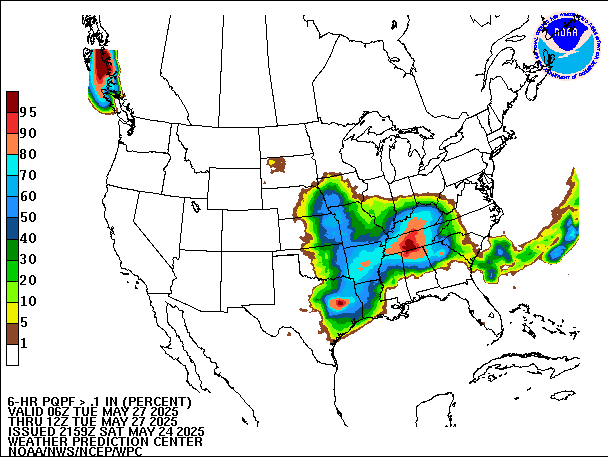 6-Hour PQPF valid 12Z May 27, 2025