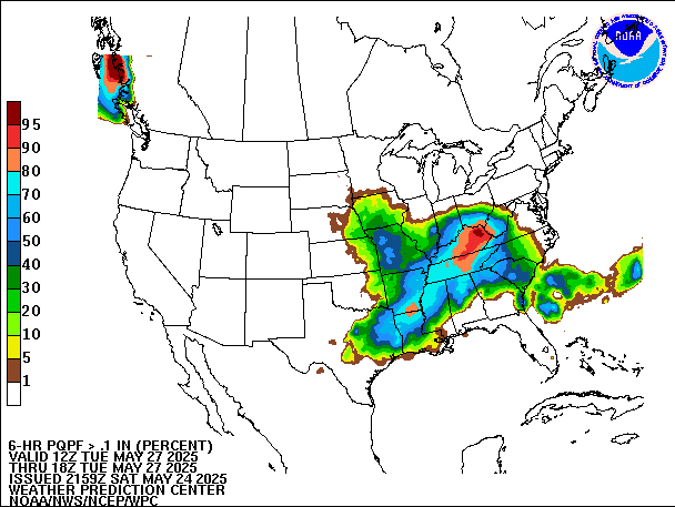 6-Hour PQPF valid 18Z May 27, 2025