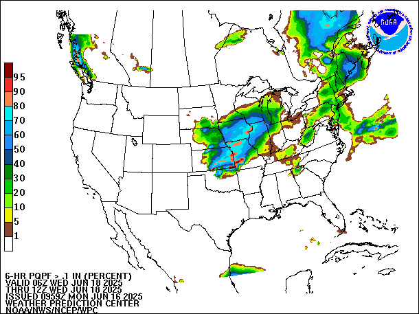 6-Hour PQPF valid 12Z June 18, 2025
