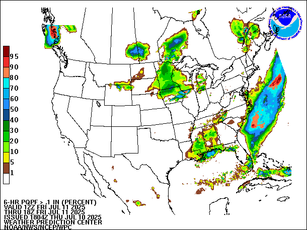 6-Hour PQPF valid 18Z July 11, 2025