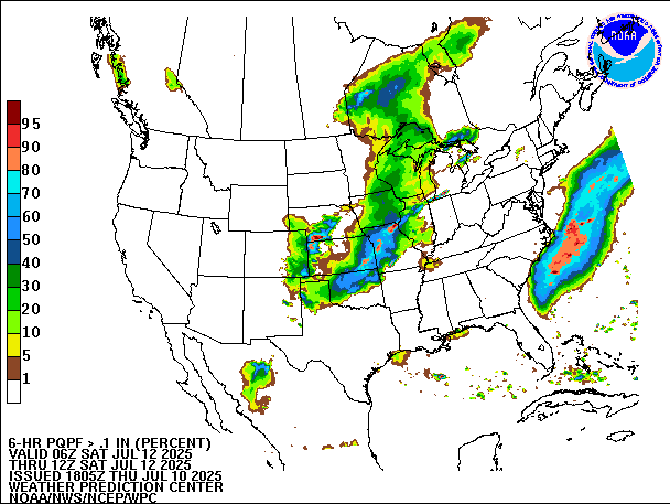 6-Hour PQPF valid 12Z July 12, 2025