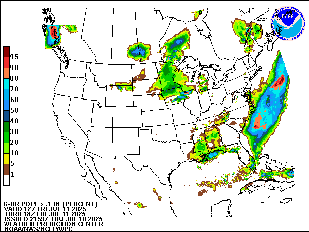 6-Hour PQPF valid 18Z July 11, 2025
