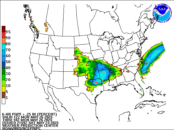 6-Hour PQPF valid 18Z May 26, 2025