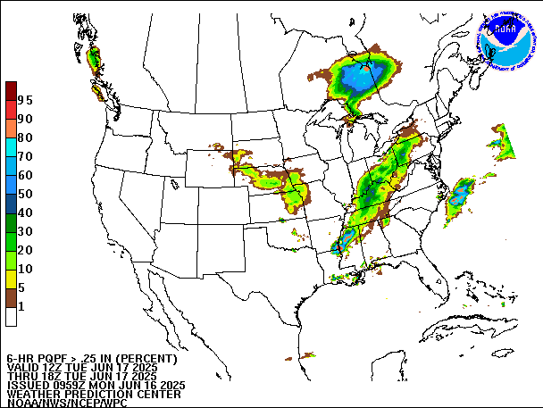 6-Hour PQPF valid 18Z June 17, 2025
