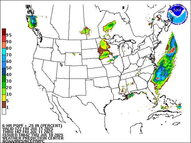 6-Hour PQPF valid 18Z July 11, 2025