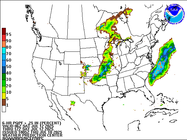 6-Hour PQPF valid 12Z July 12, 2025