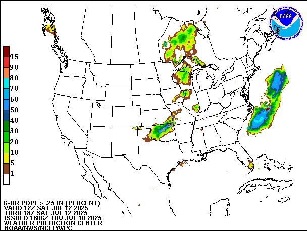 6-Hour PQPF valid 18Z July 12, 2025