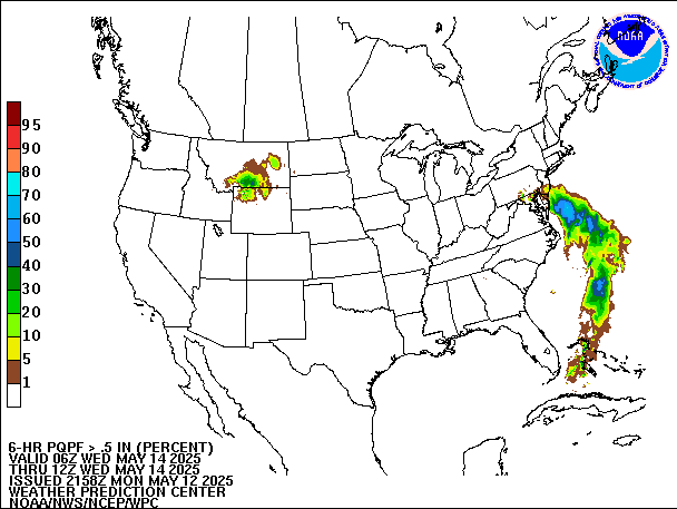 6-Hour PQPF valid 12Z May 14, 2025