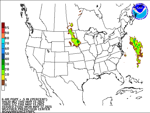 6-Hour PQPF valid 12Z May 15, 2025