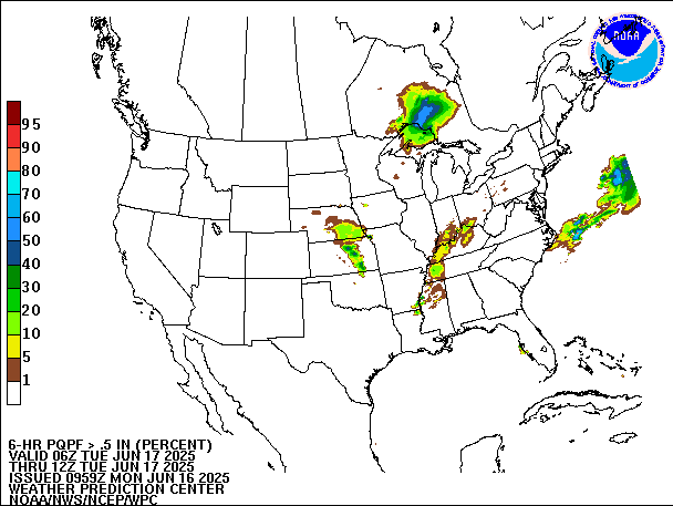 6-Hour PQPF valid 12Z June 17, 2025